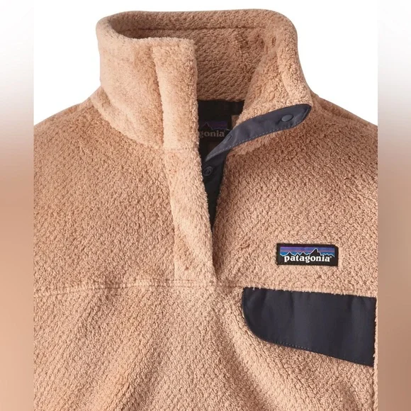 Patagonia Women's Re-Tool Snap-T Deep Pile Fleece Pullover Pink Size XL - Picture 2 of 9
